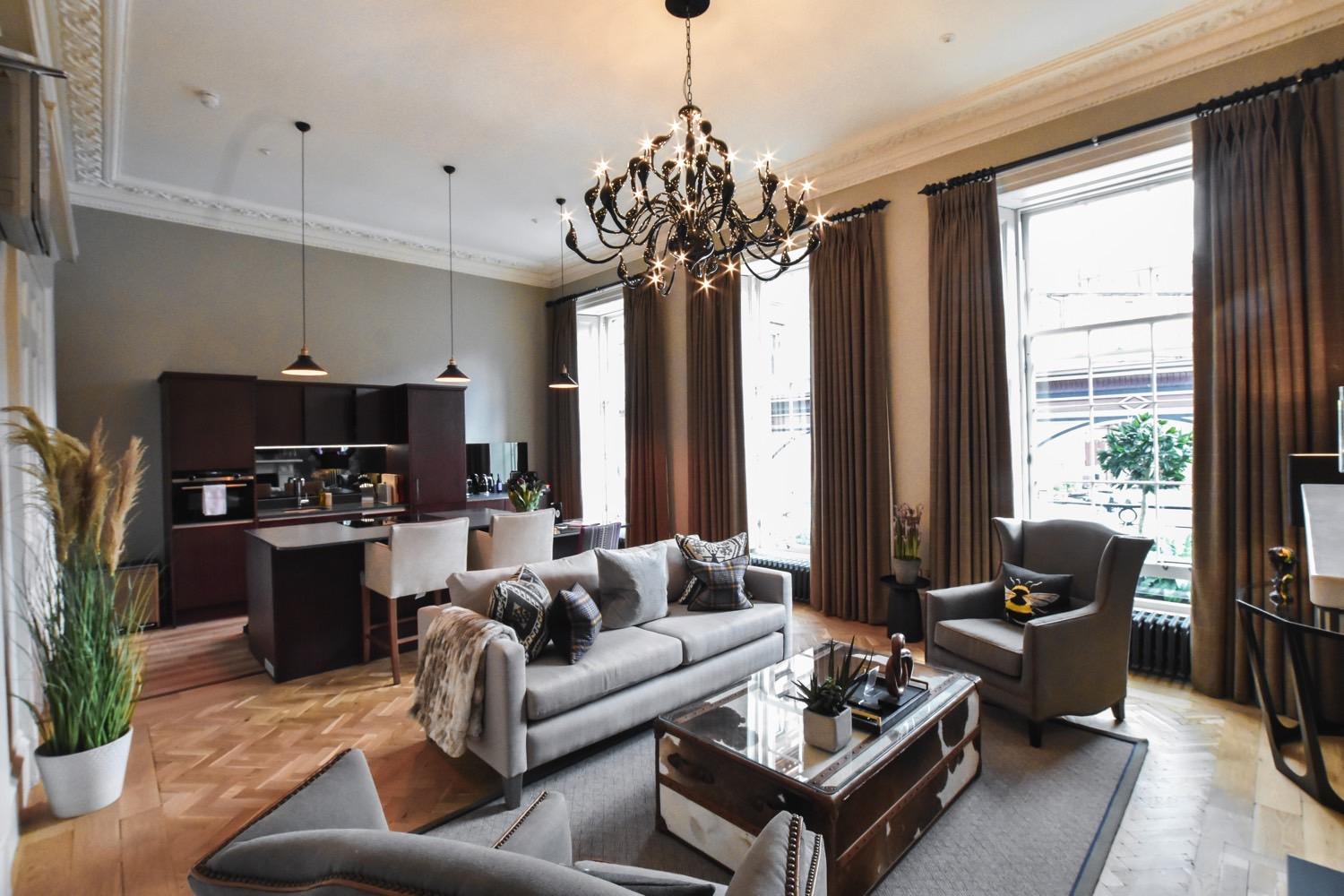 luxury 1 bedroom apartment in Edinburgh